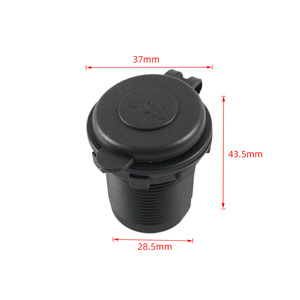 Chargeur de voiture USB Type C, chargeur rapide 12-24V, double port, pour utilisation en véhicule - Product Image 1