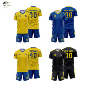 قميص كرة قدم مخصص، ملابس رياضية 100% بوليستر، مطبوع بتقنية النقل الحراري، سريع الجفاف، قابل للتنفس، بأكمام قصيرة، عالي الجودة - Product Image 2