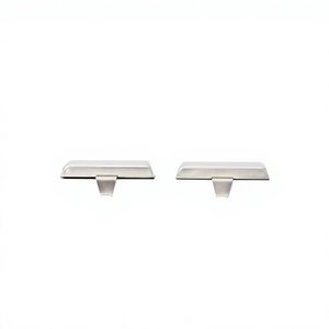 Luxury Minimalist Silver <b>Stocking</b> <b>Holder</b> Set 2 Heavy Duty Metal Mantel Hooks Hanging Christmas <b>Stockings</b> Holiday Decorations - Product Image 1