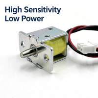 Mini-serrure solénoïde électronique DC12V 0.5A, force 90g, course 4.5mm, haute sensibilité, faible consommation, pour armoire et casier intelligent