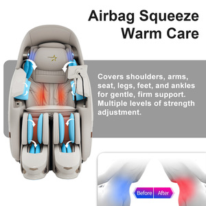 China Luxus 4d <span class=keywords><strong>Massage</strong></span> stuhl mit beheizten Rollen Ganzkörper Shiatsu <span class=keywords><strong>2026</strong></span> - Product Image 4