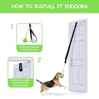Jouet pour chien en corde élastique avec balle à mâcher en TPR et jouets interactifs interchangeables pour tirer la corde
