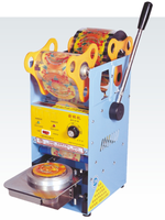 Machine manuelle semi-automatique de thermoscellage de tasses en plastique pour la boisson pour l'emballage de tasses de thé à bulles et de films en papier