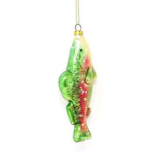 Vente en gros de produits de noël 2024 nouvelle décoration de pendentif <span class=keywords><strong>poisson</strong></span> long vert - Product Image 1