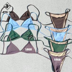 Swimwear Manufacturing Company Design Custom <b>Swimsuit</b> Lady Sexy Bikini Set With Custom logo - Product Image 1