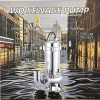 Pompe à eaux usées submersible série WQ de haute qualité 4kw/5hp, adaptée au traitement des eaux usées et à la pompe personnalisable OEM d'irrigation