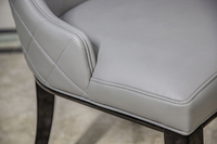 Meubles d'hôtel de Style américain, chaise de Restaurant Vintage gris rembourré