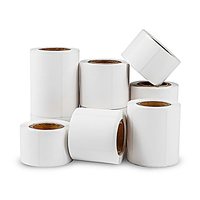 Rouleau personnalisé blanc vierge cuisine Direct thermique eau soluble étiquettes alimentaires pour pot
