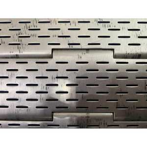 En iyi kalite 304 paslanmaz çelik delikli zincir bağlantı plaka konveyör bandı - Product Image 6