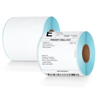 Gratis sampel grosir Cina stiker kertas Gulung Label termal langsung 4X6 kertas Gulung Label Printer termal 4X6 kertas Label termal
