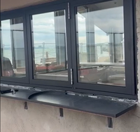 PRIMA Modernes Aluminium-Faltfenster mit thermischer Trennung, hochwertiges Profil, energiesparend & regenfest für Haus oder Villa