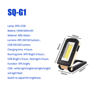 Lampe d'inspection COB Lampe torche magnétique Lampe de poche rechargeable portable Lampe de travail portable pour la réparation automobile Caractéristique étanche