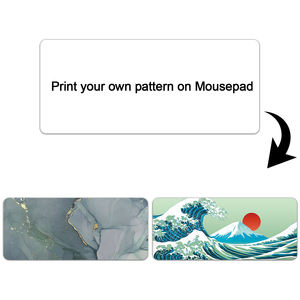 แผ่นรองเมาส์เกมมิ่งขนาดใหญ่พิเศษสำหรับคีย์บอร์ดแบบกำหนดเองจากโรงงาน แผ่นรองเมาส์สีขาวแบบขยายขนาดพร้อมฐานยาง - Product Image 2