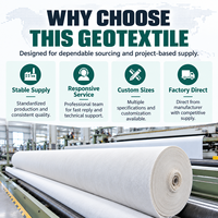 Tissu géotextile non tissé pour la construction de sous-drailles ferroviaires, la séparation des sols, le drainage, la filtration et la protection des talus