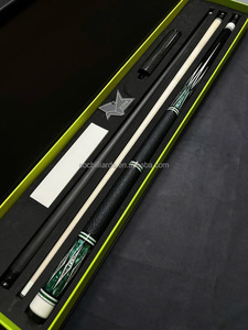 Taco de billar premium <span class=keywords><strong>ZENI</strong></span> Qianyu 01 con eje de fibra de carbono, doble eje, empuñadura de cuero y protector de unión radial - Product Image 6