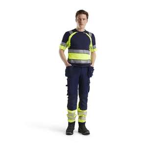 BLAKLADER-Camiseta 342110308833XS Azul marino/Amarillo Hi-vis-EAN 7330509620984 ROPA DE TRABAJO DE LA 2017 - Product Image 4