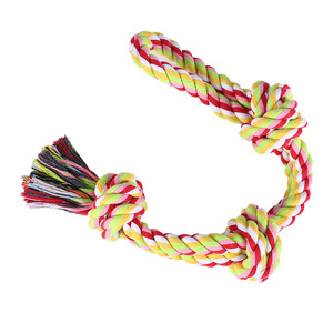 Juguete de Cuerda de Algodón para Masticar para Mascotas, Nuevo de Fábrica, Suministros para Mascotas, Juguete de Cuerda de Algodón Duradero para Limpiar los Dientes de Perros - Product Image 3