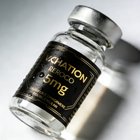 Étiquettes personnalisées pour flacons de 10 ml et 5 ml, double couche, poudre de peptides, étiquettes autocollantes pour flacons de 10 ml et 5 ml