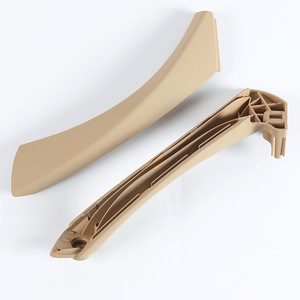Poignée intérieure de voiture, garniture de panneau de porte intérieure, recouvrement noir gauche droit pour poignée intérieure de voiture, poignée de porte automobile - Product Image 1