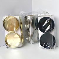Supports de bougies en métal pour couronne de Noël, plateau à bougies en fer avec piquet de sol, support de bougie pilier pour la décoration de table de la maison en fêtes