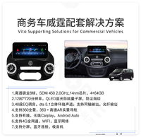 Vito Aksesori Upgrade Interior mobil layar LCD, Metris W447 Kelas V untuk Mercedes Benz V Kelas Vito Metris W447 W448