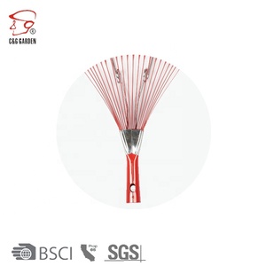 <span class=keywords><strong>Râteau</strong></span> <span class=keywords><strong>à</strong></span> herbe en métal de jardin de feuilles de ramassage <span class=keywords><strong>professionnel</strong></span> réglable léger Offres Spéciales avec le manche en bois - Product Image 6