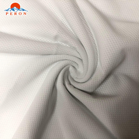 Tissu en polyester 100% uni blanc confortable personnalisé, prêt pour la sublimation, 150 g/m², pour les maillots de sport