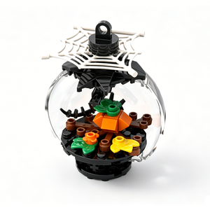 Set <span class=keywords><strong>de</strong></span> Adornos <span class=keywords><strong>de</strong></span> Bloques <span class=keywords><strong>de</strong></span> Construcción <span class=keywords><strong>de</strong></span> Halloween, 5 Piezas: Calabaza, Bruja, Araña, Casa Encantada, Adorno <span class=keywords><strong>de</strong></span> Ladrillo DIY, Decoración Colgante para Festividades, Regalo - Product Image 1