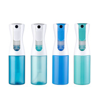 Pulvérisateur professionnel de 300 ml à brume fine continue, rechargeable, vide, à pression, pour coiffure, nettoyage et jardinage