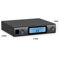 Système de monitoring intra-auriculaire UHF Pro Audio IEM 2 canaux sans fil pour voix et instruments de scène, avec micro-casque dynamique XLR en métal et plastique