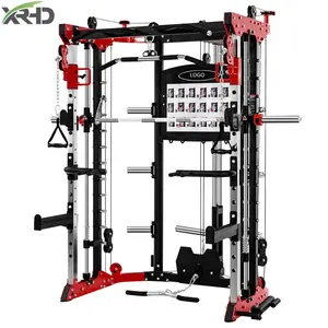 Multi Function Station Gym Smith Machine Combo Smith Machine Functional Trainer