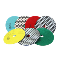Tampon diamanté de polissage 4 "pour disques de polissage pour granit et marbre Béton Terrazzo