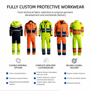 Tuta da Lavoro JIADE ad Alta Visibilità, Impermeabile e Resistente all'Abrasione, Abbigliamento di Sicurezza Caldo Personalizzabile - Product Image 4