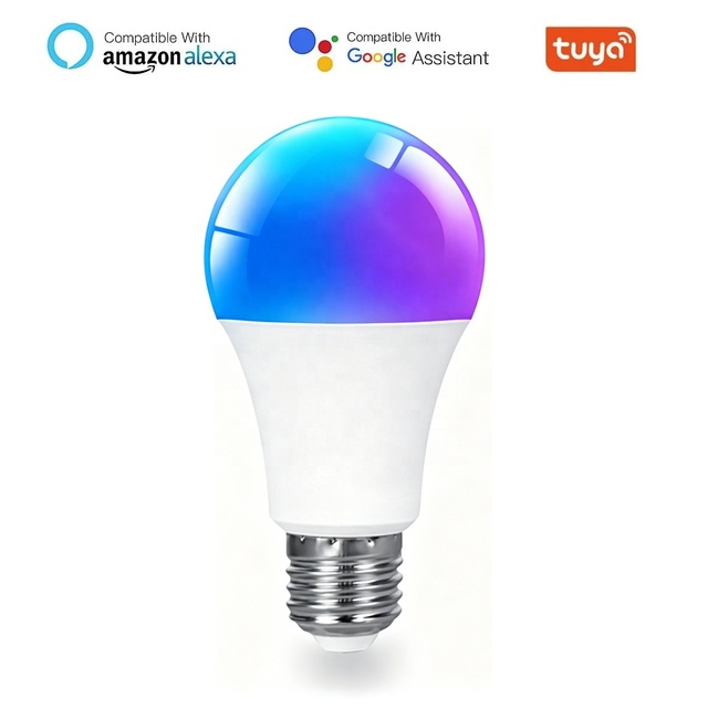 E26 E27 B22 A60 A19 9W 12W 15W RGB CCT Multi Color WiFi Alexa Voice Control Smart Home Dimmable Light LED Bulbs