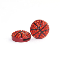 Factory Direct Sport Balls Spiel Strass Sliding Charms für Halskette Armband Slider Charms