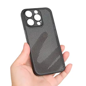 Slim Case for iPhone 0.5mm Ultra Thin PP Cover for 15 Pro Max Plus Protective Dot Heat Dissipating Case for iPhone Cover