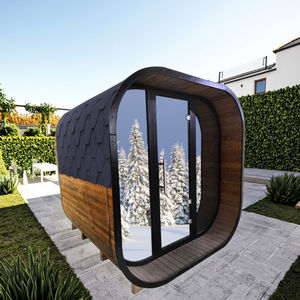 Fabricant professionnel moderne pour 6 personnes en bois d'épicéa poêle traditionnel <span class=keywords><strong>sauna</strong></span> à vapeur <span class=keywords><strong>sauna</strong></span> cube noir avec lumières - Product Image 4
