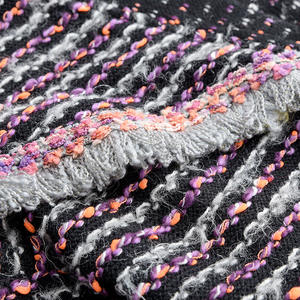 Vêtements en ligne, pull long en laine fantaisie bicolore pour grande fille, fabriqué en Chine - Product Image 3