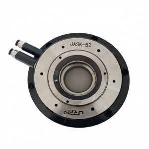 Autochuck Serie JASK, Mandril Neumático Rotatorio de Acero con Pinza de Goma, Tipo de Orificio Pasante, Montaje Frontal, para Centros de Mecanizado, Precisión de 0.05mm - Product Image 2