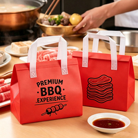 Sac isotherme non tissé personnalisé avec logo imprimé, imperméable et durable pour les courses, les barbecues et les pique-niques