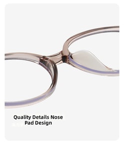 Gafas de Computadora con Filtro de Luz <span class=keywords><strong>Azul</strong></span>, Logotipo Personalizado, Montura Óptica Ovalada <span class=keywords><strong>Retro</strong></span> de Marco Pequeño para Hombres y Mujeres, Gafas de Uso Diario - Product Image 4