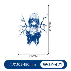 Pegatina de Tatuaje Semipermanente de Anime Personalizada, Papel Impermeable para Arte Corporal en Brazos, Duración de 15 Días - Product Image 5