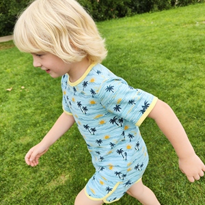 Set Pigiama Estivo 2026 in Bambù per Neonata, Traspirante a Maniche Corte, Morbido Completo Notte per Bambine - Product Image 3