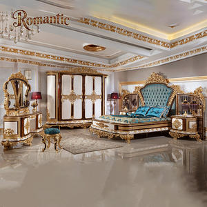 Классический винтажный спальный гарнитур в турецком стиле, роскошный, элегантный, из массива дерева, с ручной резьбой, комплект для спальни (Chambre à Coucher) - Product Image 2