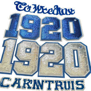 제타 파이 베타 소로리티 '파이너 우먼즈' 1920 아이언온 패치, 후드티용 스팽글 디바인 나인 패치, 그리스 라이프 메이드 패브릭 레진 - Product Image 3