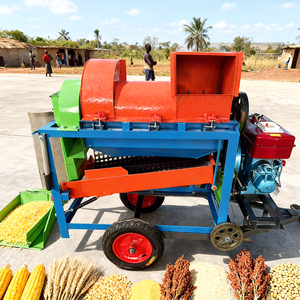 Multi Functional Grain Threshing Machine For Corn <b>Wheat</b> Sorghum Soybean 1000kg H 380V Carbon Steel High Productivity - Product Image 4
