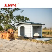 XDPC lüks ağır hayvan evcil hayvan kafesi döşeme kulübesi ev ev köpekler için