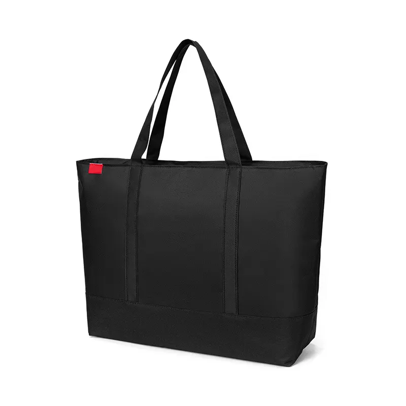 Toptan eğlence şık tek omuz özel Logo baskılı Unisex çanta büyük kapasiteli sepet alışveriş çantası