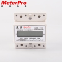 Rail DIN monophasé compteur intelligent l'électricité statique compteur d'énergie