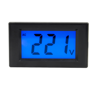 Voltmeter daya AC, pengukur tegangan Digital layar warna deteksi tegangan D85-120 dengan tampilan Lcd